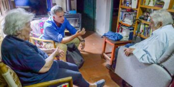 En su primer actividad como presidente electo, Orsi visitó a Mujica