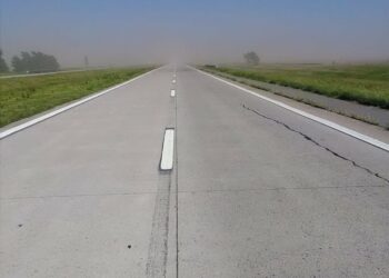 Cortan la Autopista a Rosario por polvo en suspensión