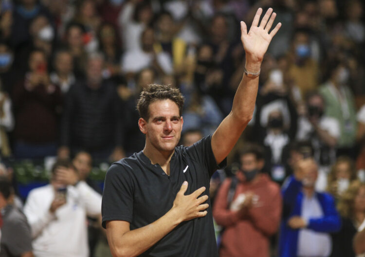 Juan Martín del Potro, durante su último torneo como profesional en el 2022.