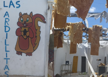 El viento voló un techo de un comedor de Barrio Bajo Pueyrredón