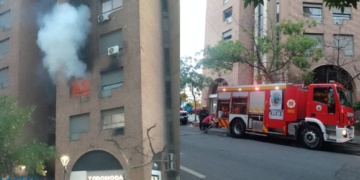 Incendio en un departamento de Nueva Córdoba
