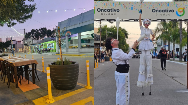 La Inauguración del Centro Comercial a Cielo Abierto en Oncativo.