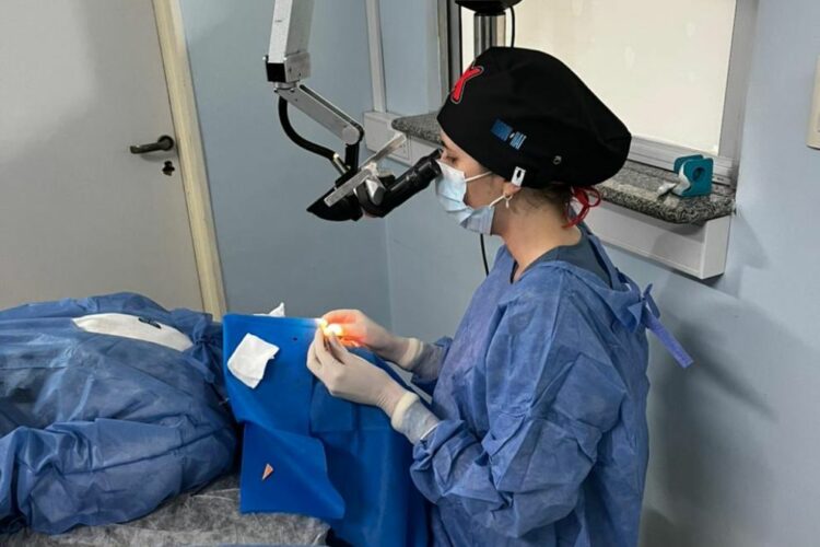 Primera campaña de cirugía de Pterigión en el Hospital Vicente Agüero de Jesús María.