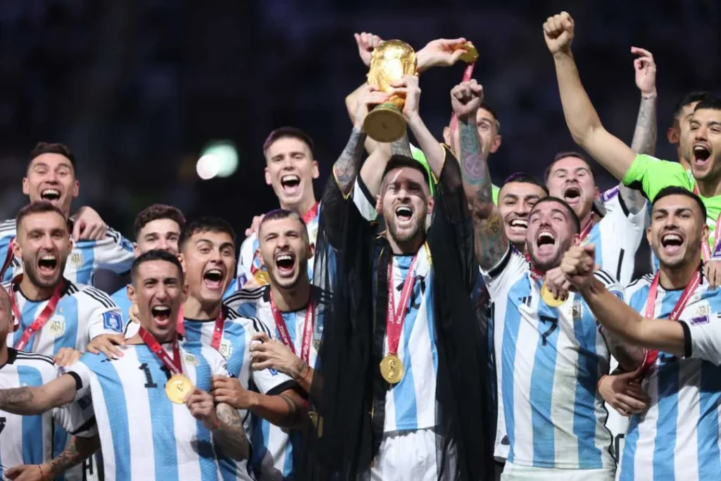 Los campeones del Mundo celebraron el segundo aniversario de la copa del mundo