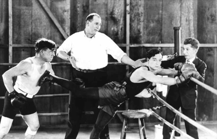 El clásico de comedia “El boxeador” de Buster Keaton se exhibirá el sábado.