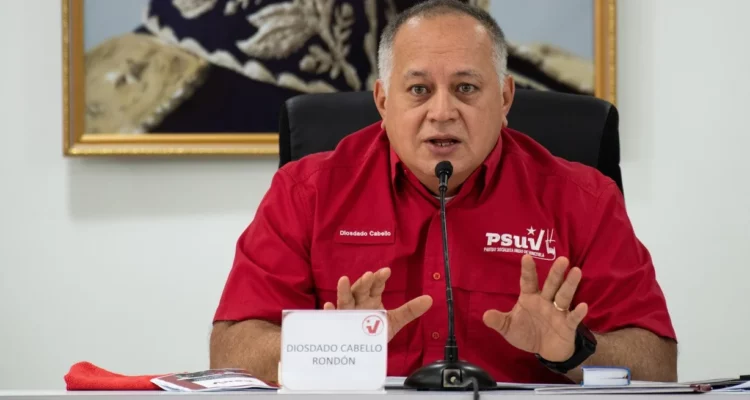 Diosdado Cabello, vocero chavista y mano derecha de Nicolás Maduro.