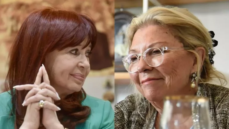 Cristina Kirchner y Elisa Carrió