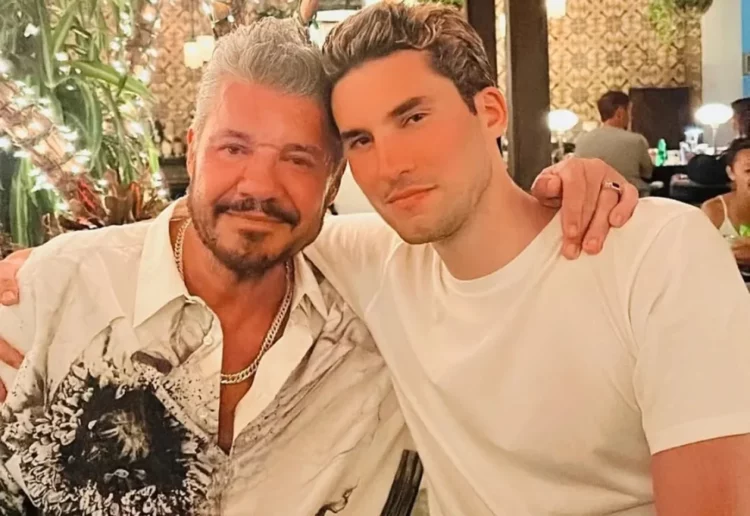 Marcelo Tinelli y su hijo Francisco