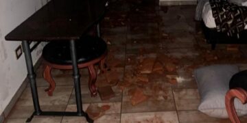 Un temporal destrozó un hotel en Oncativo y causó tres heridos