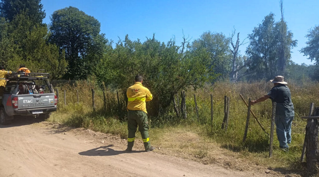 Un hombre de 79 años fue detenido por iniciar un incendio en San Lorenzo