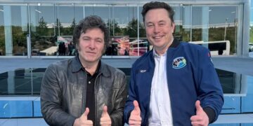 El presidente Javier Milei y Elon Musk.