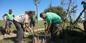 Forestación simultánea en 10 barrios de nuestra ciudad