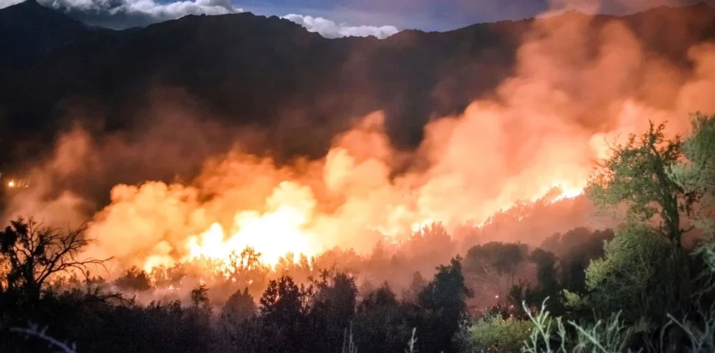 La desesperación del intendente de El Bolsón por el fuego descontrolado: "Se está quemando todo"