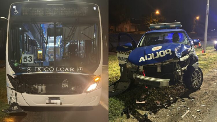 Así resultaron los dos vehículos tras el impacto.