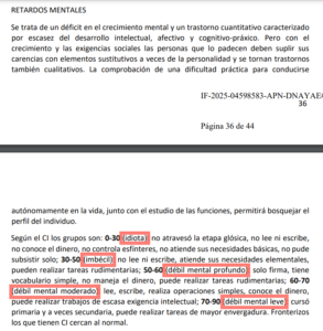 Repudio por los términos despectivos del Gobierno hacia personas con discapacidad