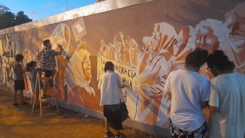 La memoria no se borra: repararán los murales vandalizados en Ciudad Universitaria La memoria no se borra: repararán los murales vandalizados en Ciudad Universitaria