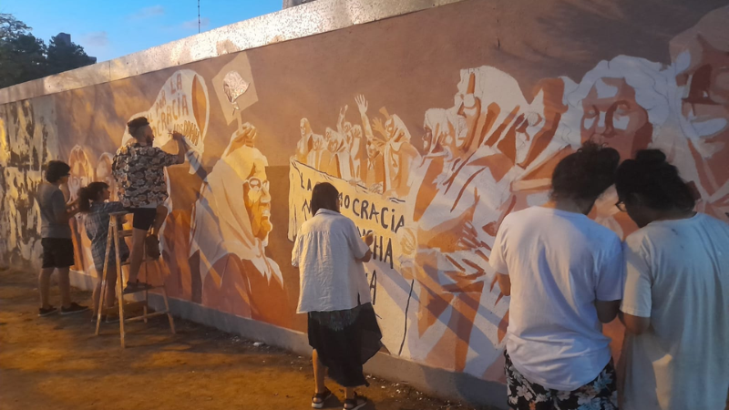 La memoria no se borra: repararán los murales vandalizados en Ciudad Universitaria