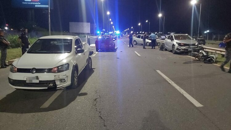 Trágica picada en Avenida La Voz del Interior. Foto: Policía de Córdoba.