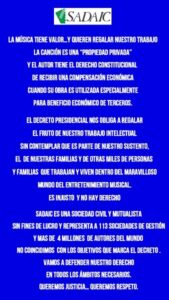 El Gobierno pone fin al monopolio de SADAIC El Gobierno pone fin al monopolio de SADAIC