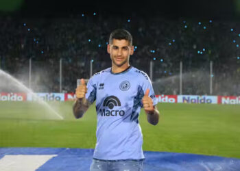 «Cuti» Romero sorprendió a los hinchas de Belgrano en la presentación de Zielinski