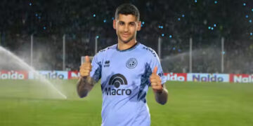 «Cuti» Romero sorprendió a los hinchas de Belgrano en la presentación de Zielinski