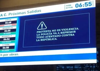 «La policía va a reprimir»: el mensaje del Gobierno en las estaciones de tren