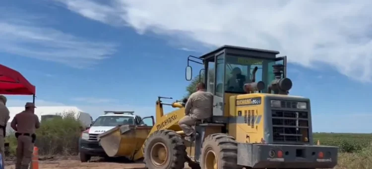 Las excavaciones comenzaron este martes al mediodía.