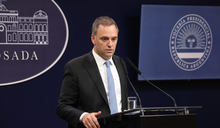 El vocero presidencial, Manuel Adorni.