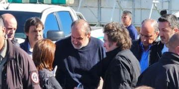 Bahía Blanca: Milei llegó a la ciudad bonaerense azotada por el temporal