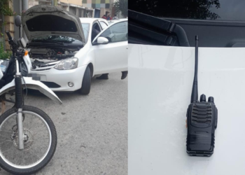 Detienen a dos personas con inhibidor y vehículo vinculado a ilícitos en B° San Martín