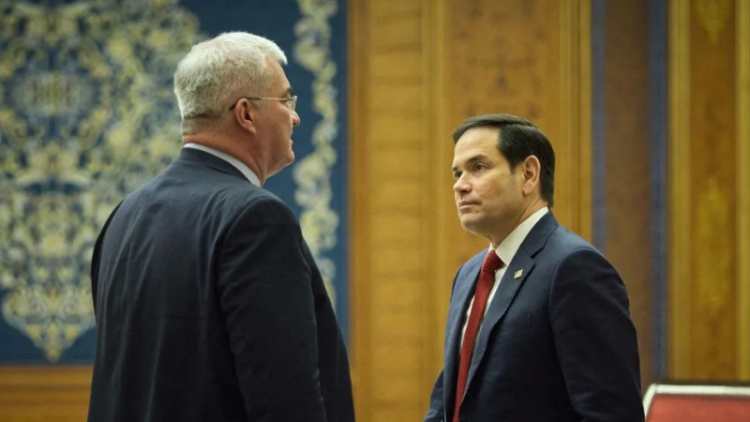 Foto: El secretario de Estado de Estados Unidos, Marco Rubio, y el ministro de Asuntos Exteriores de Ucrania, Andréi Sybiha //  ABC Internacional.