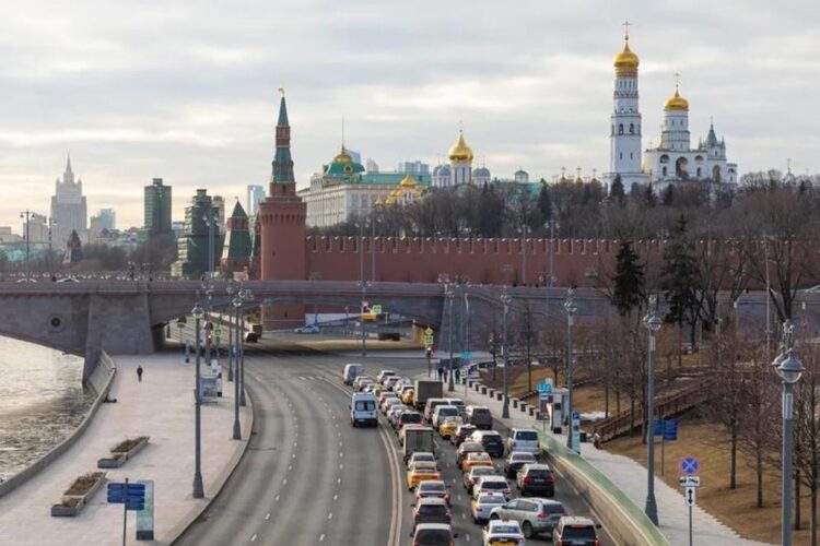 Una vista panorámica del Kremlin.