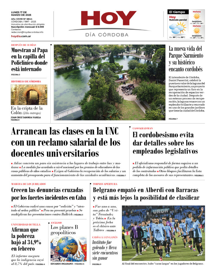 Tapa del día 17.03.25