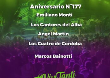 Gran celebración en Tanti por sus 177 años