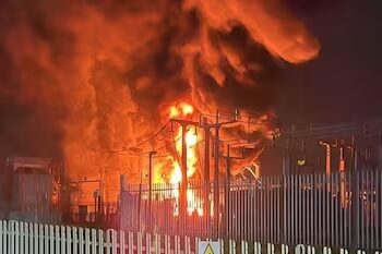 Un incendio en un aeropuerto de Alemania provocó un apagón en Londres