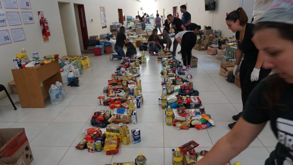 Las donaciones de cordobeses ya llegaron a Bahía Blanca