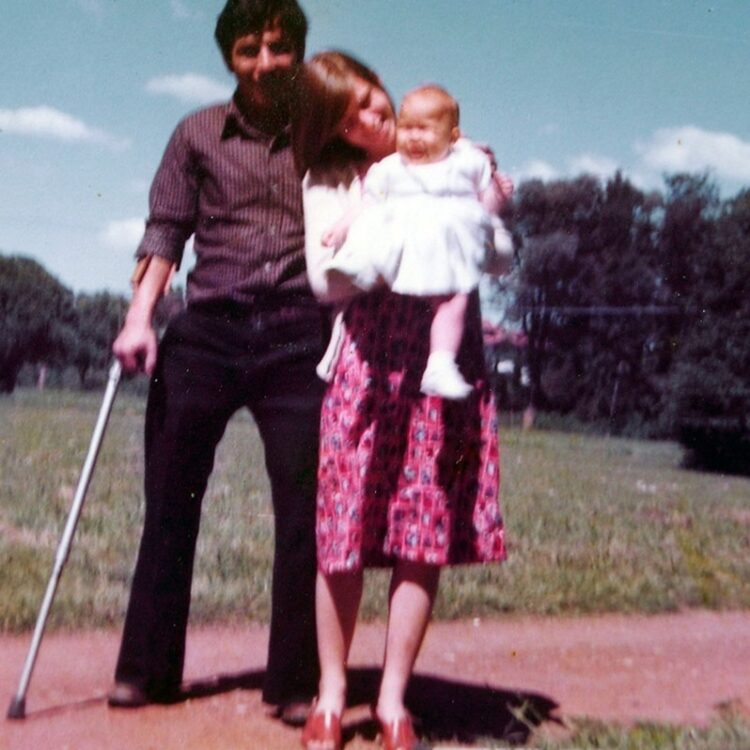 Foto de la familia en 1977, antes del secuestro.