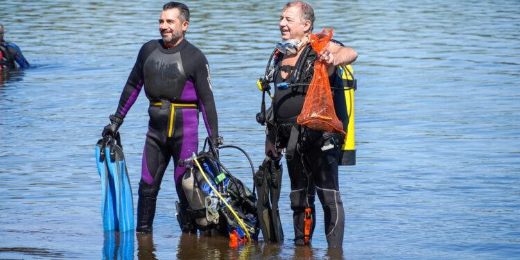 Se realizó una nueva jornada de limpieza en el Dique Los Molinos