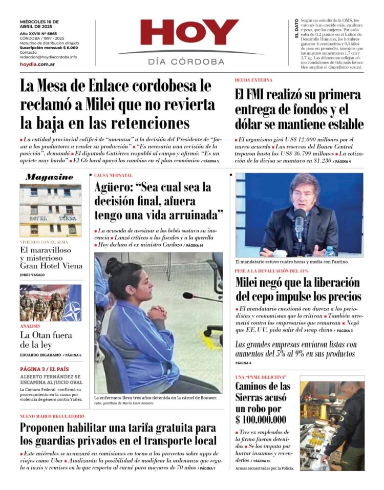 Tapa del día 16.04.25
