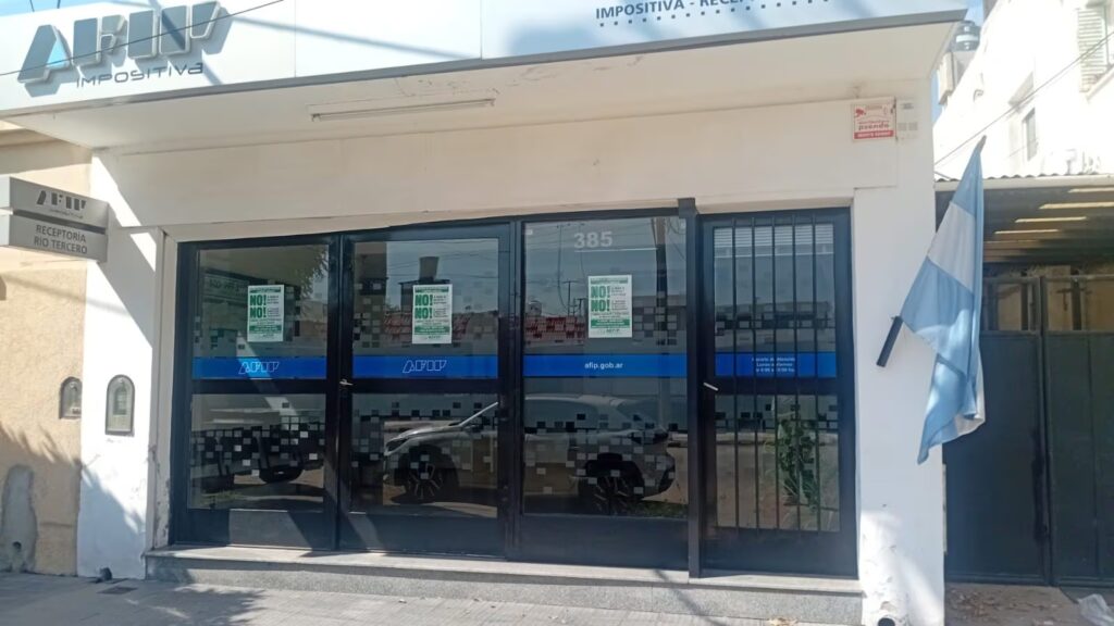 Cierran oficinas de la ex Afip en Río Tercero, Marcos Juárez y Villa General Belgrano