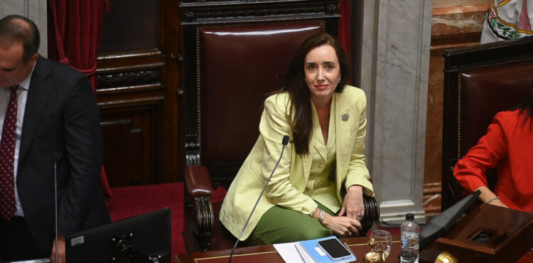 Sesión preparatoria en el Senado
Elección de autoridades de la cámara.
Victoria Villarruel 
Foto Federico Lopez Claro