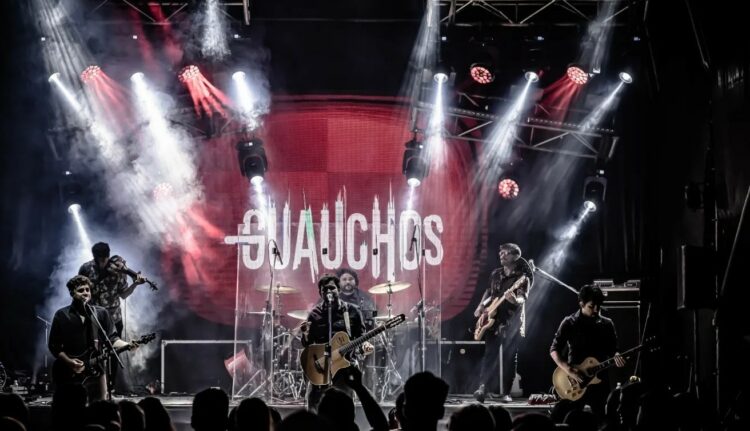 El fotógrafo David Lescano retrata el estilo de la banda, durante un show en Formosa.