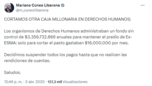 El Gobierno Nacional avanza con recortes a organismos de DD.HH. El Gobierno Nacional avanza con recortes a organismos de DD.HH.