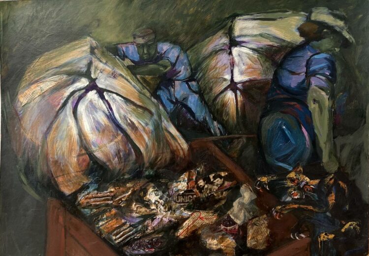 Pieza que integra la muestra “De conquistas y alquimias” de la artista Hilda Zagaglia.