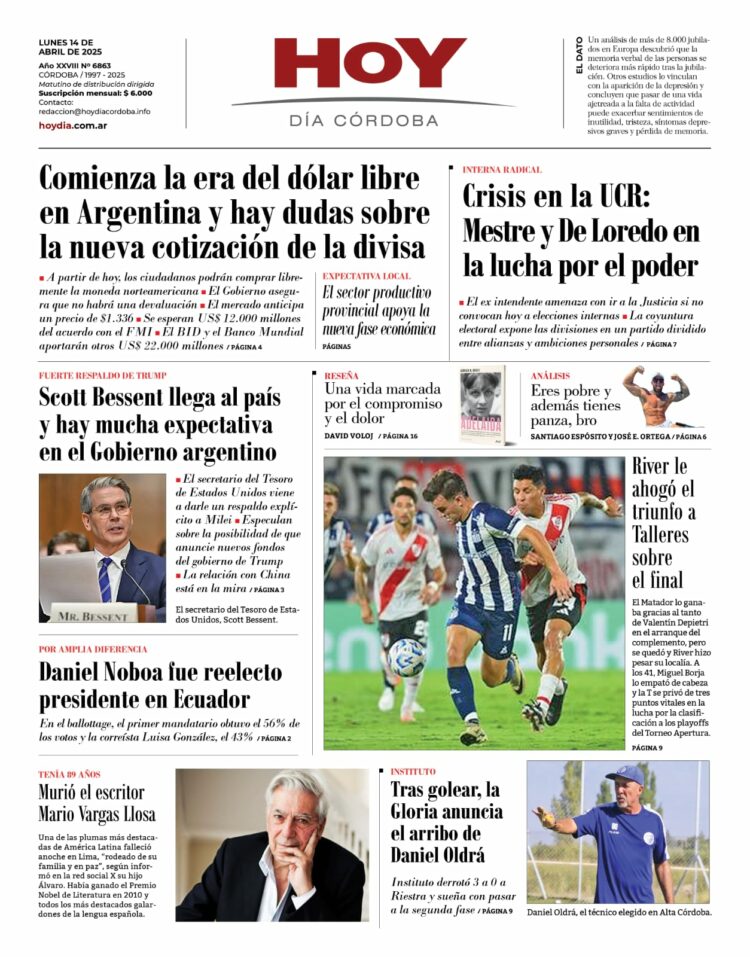 Tapa del día 14.04.25
