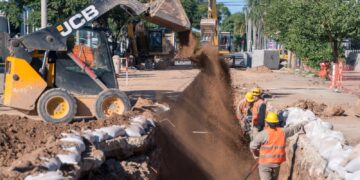 Avanza el 30% de la obra del desagüe pluvial en avenida Sagrada Familia