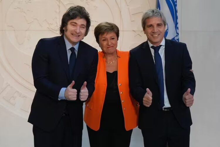 El presidente Javier Milei se reunió varias veces con la directora gerente del Fondo, Kristalina Georgieva.