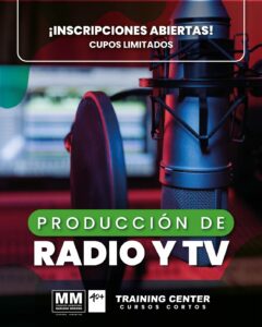 Últimos días para inscribirse en el curso intensivo de Producción de Radio y TV