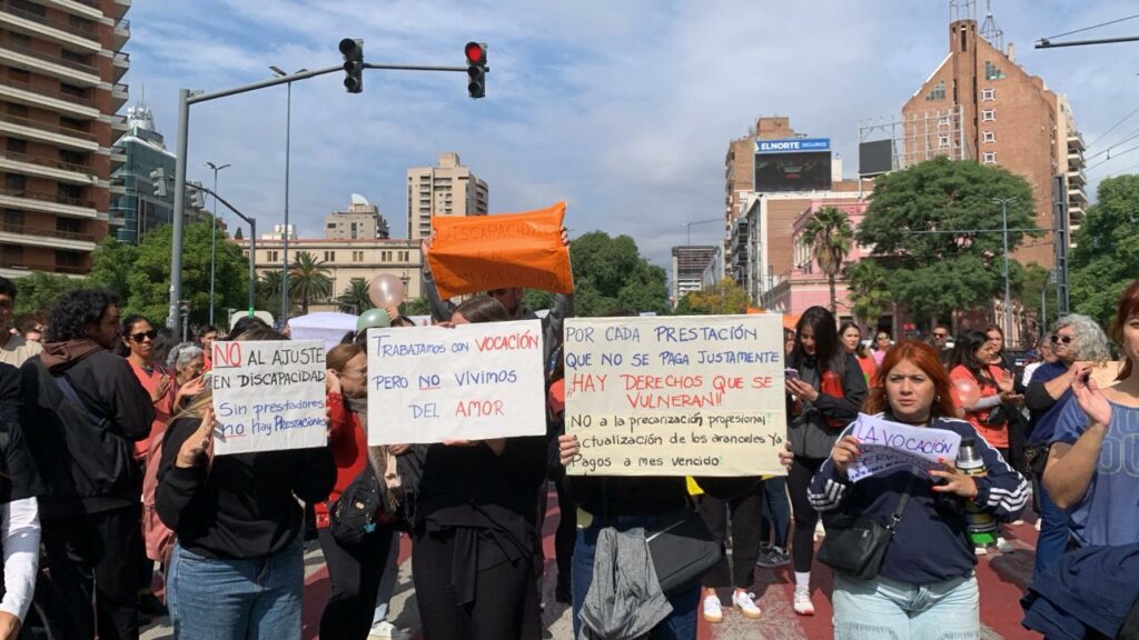 Paro y movilización en Córdoba de los sectores de discapacidad