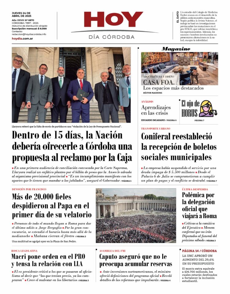 Tapa del día 24.04.25